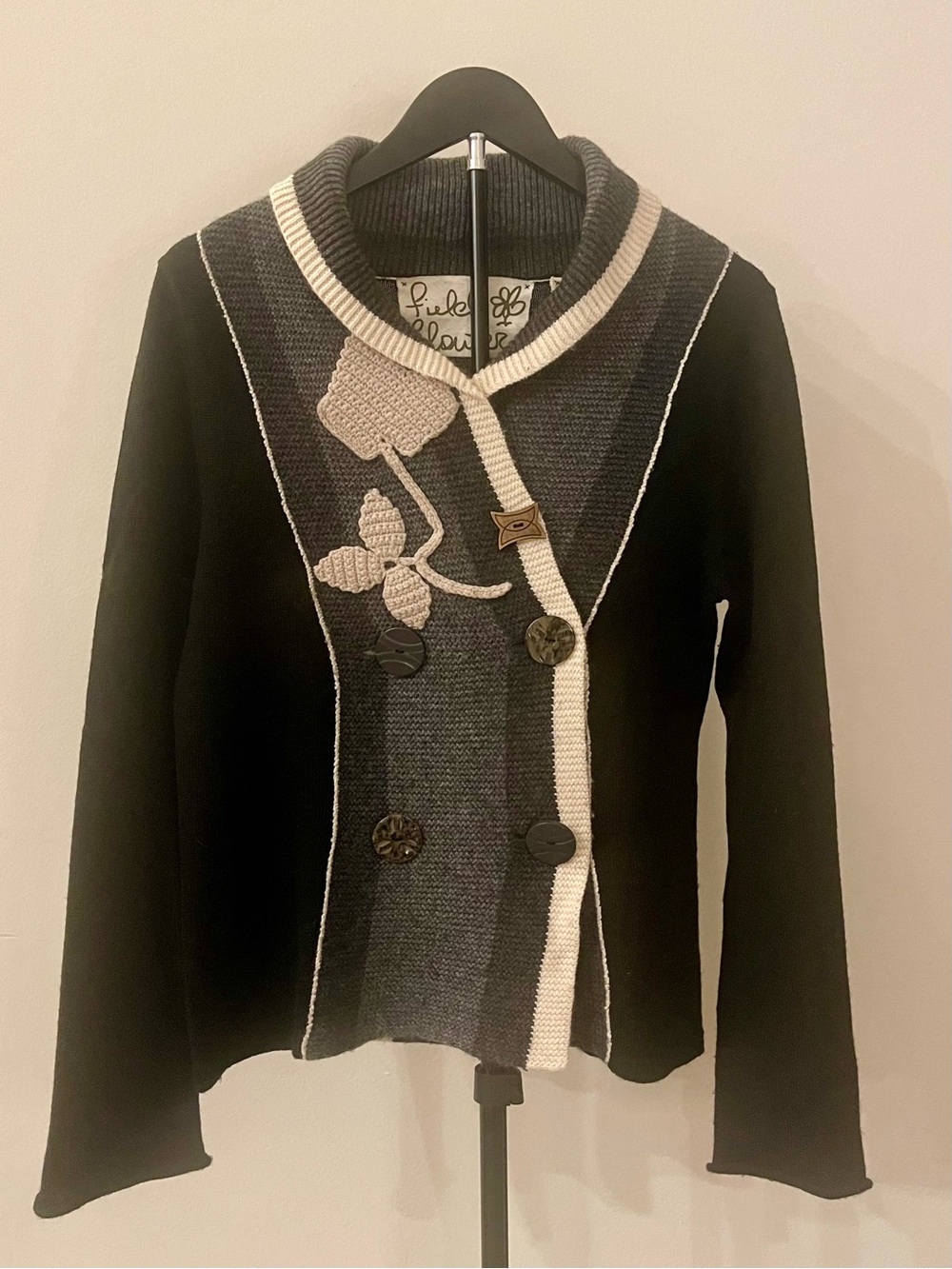 Anthropology Field Flowers Cashmere/Angora/Lambswool Blend Cardigan